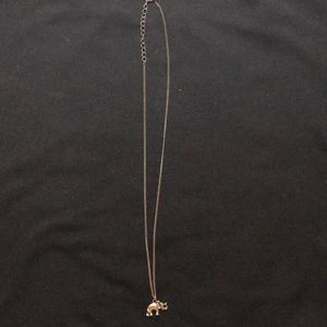 silver elephant necklace